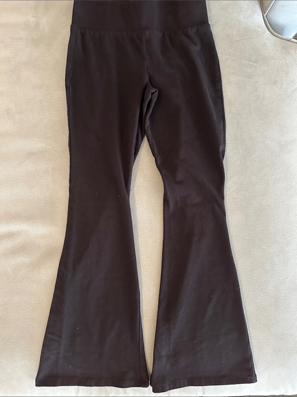 Girls M (10/12)) Thereabouts Black Flare Leggings